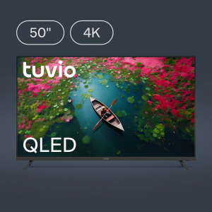 50” Телевизор Tuvio 4К ULTRA HD QLED Frameless на платформе Google TV, TQ50UFGCV5, темно-серый