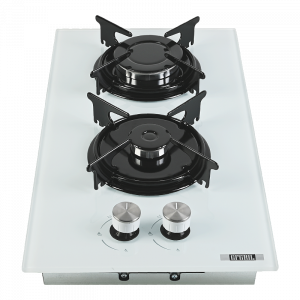 Варочная панель газовая встраиваемая GFGRIL GF-HBG102W, 30 см, FFD, автоподжиг, белое стекло