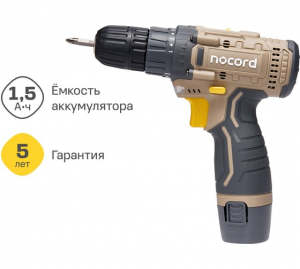 �������������� �����-���������� Nocord, 12�, 1�1.5 ��� Li-Ion, � ������� + 2 ����, NCD-12.1.15.B