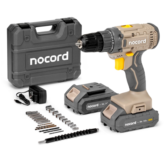 �������������� �����-���������� Nocord, 20�, 2�2.0 ��� Li-Ion, � ����� + 24 �������� ,NCD-20.2.20.C