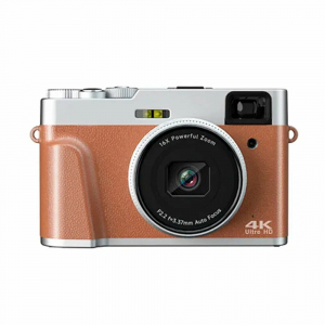 Цифровая фотокамера Delecta 13Mp с картой памяти 32 Gb, коричневая